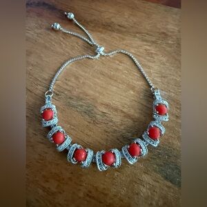 Diamond Cut Sterling Silver Adjustable Bracelet